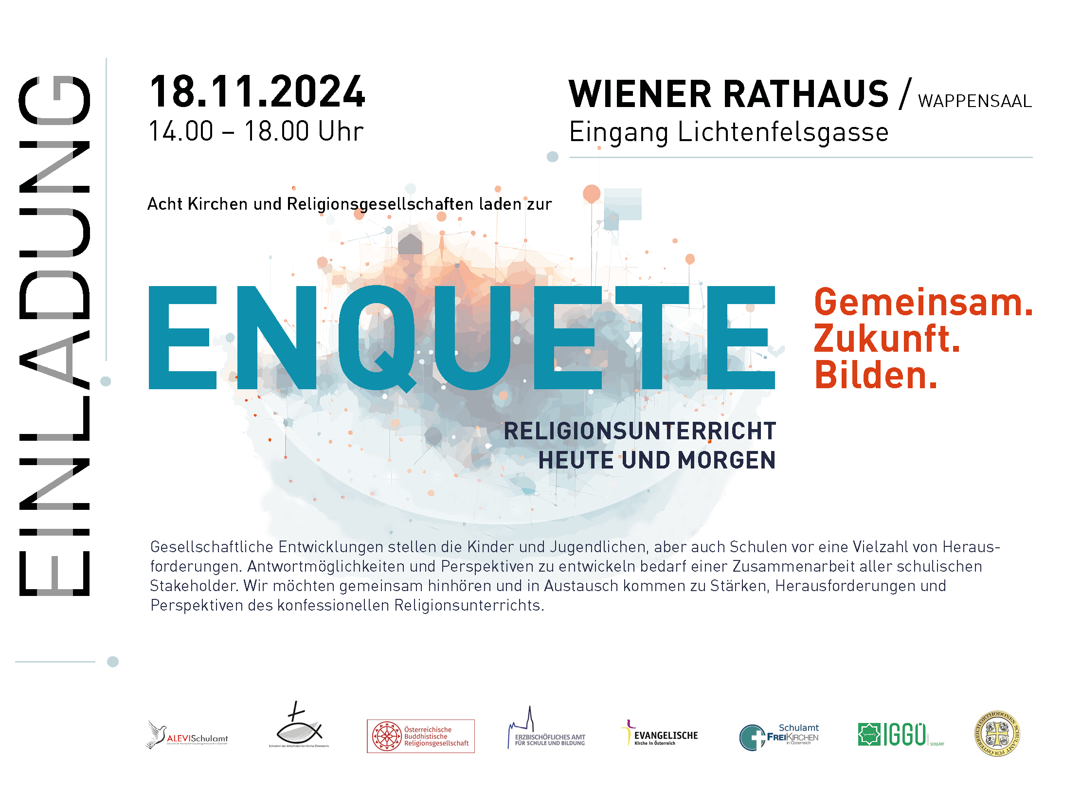 ENQUETE – Gemeinsam Zukunft Bilden – Religionsunterricht heute und morgen